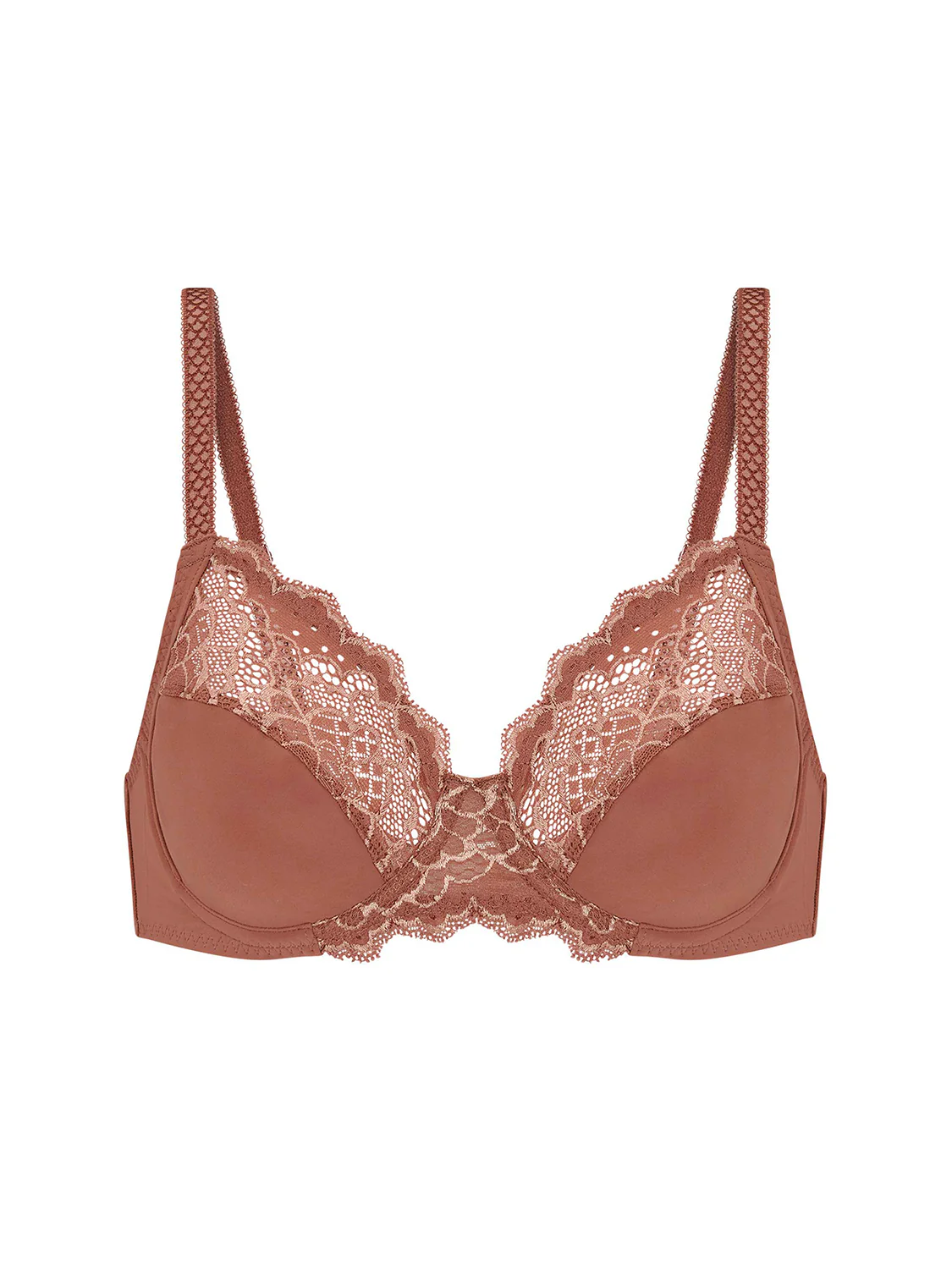 Soutien-gorge avec armatures emboîtant - Brun coco – Image 6