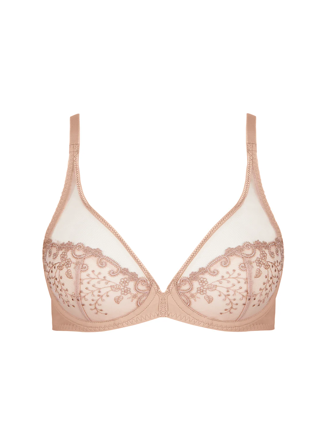 Soutien-gorge avec armatures décolleté plongeant - Peau – Image 3