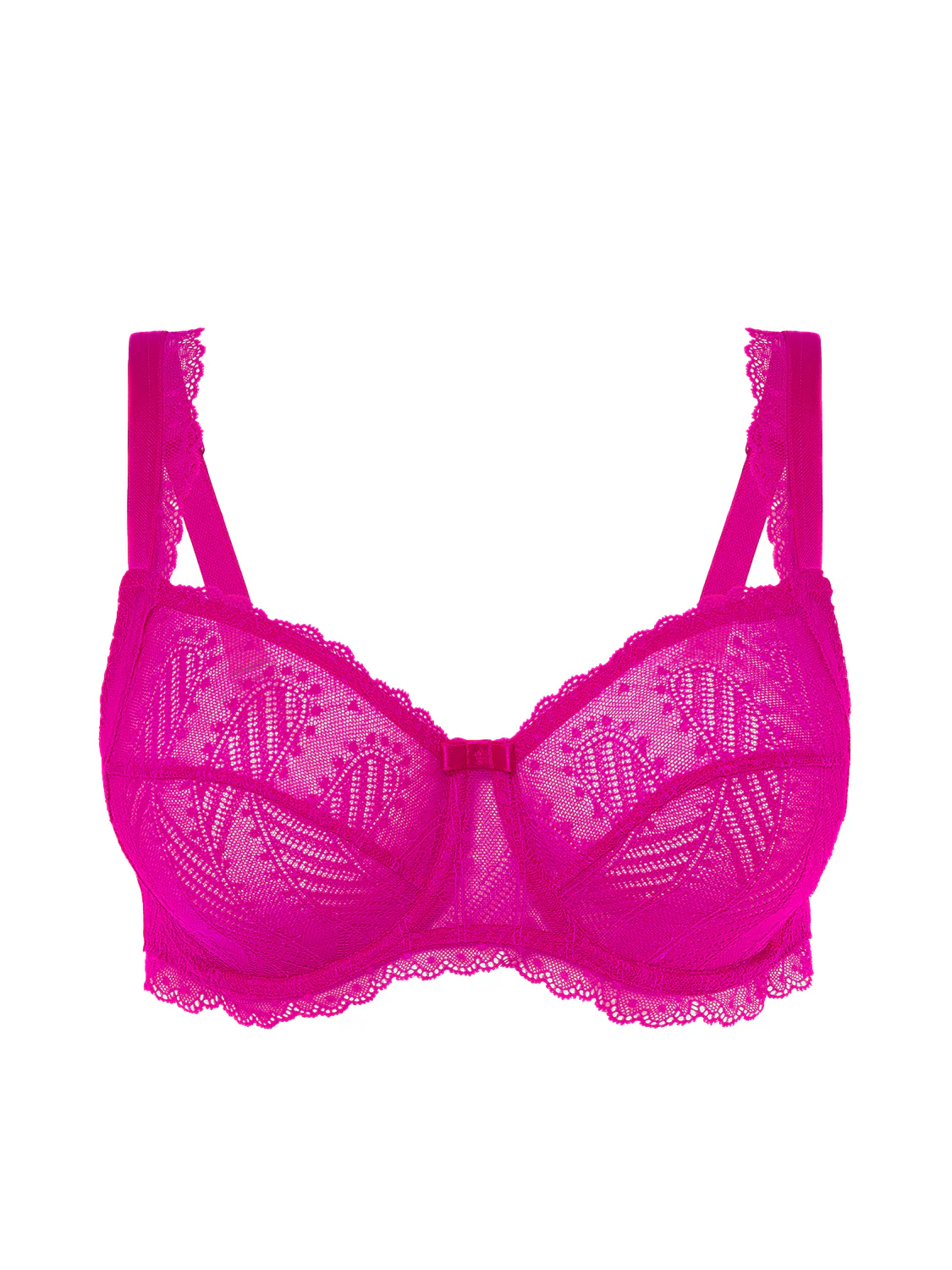 Soutien-gorge avec armature décolleté carré - Rose Hibiscus – Image 9