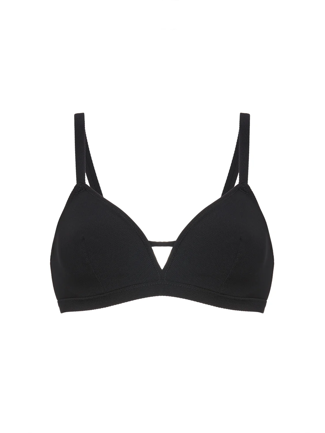 Haut de maillot de bain triangle avec armatures cachées - Noir – Image 8