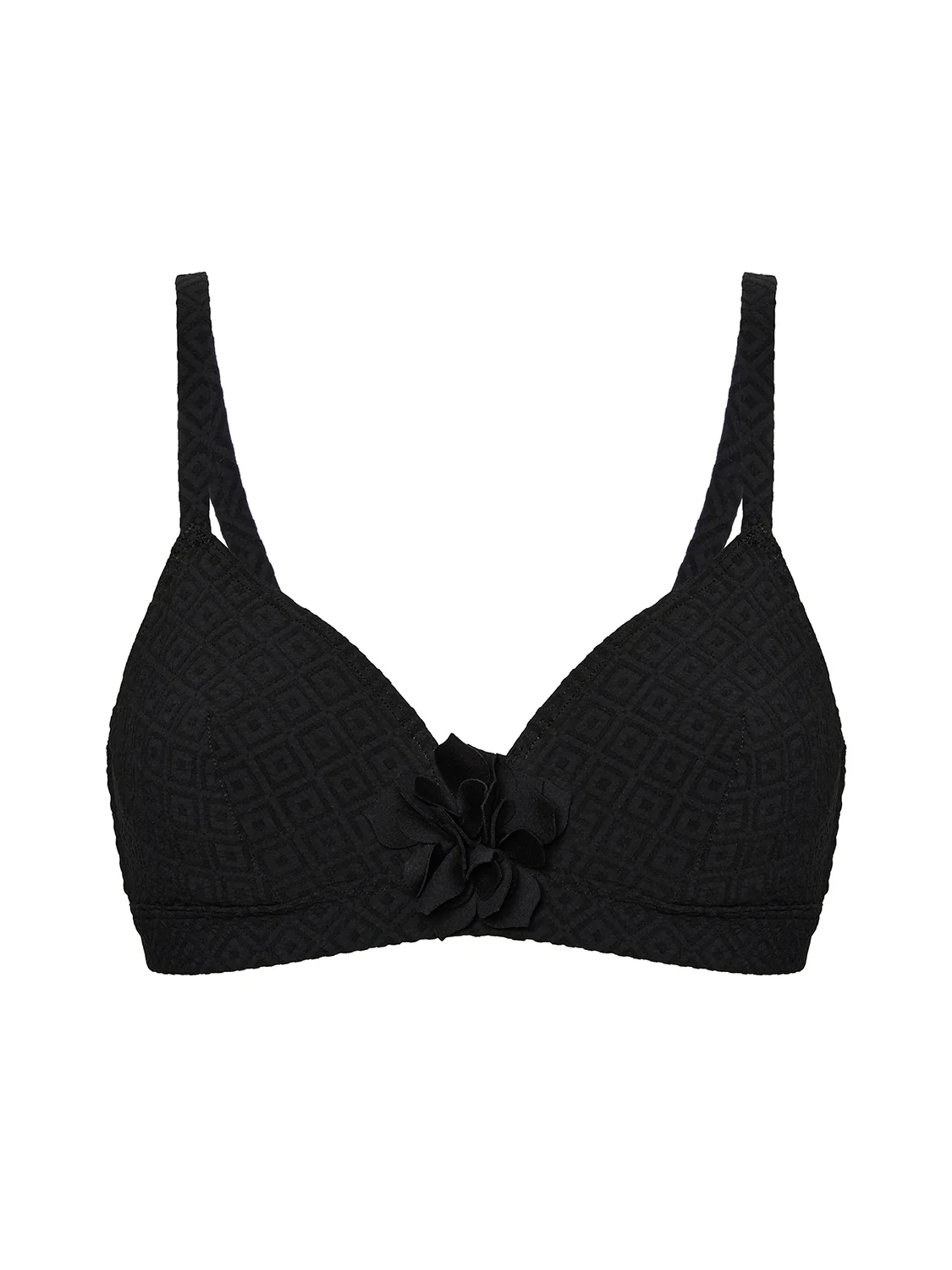 Haut de maillot de bain triangle avec armatures cachées - Noir – Image 7