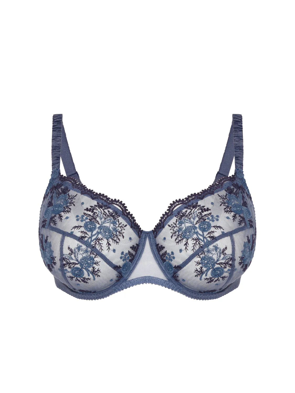 Soutien-gorge avec armature emboitant - Bleu Cendre – Image 6