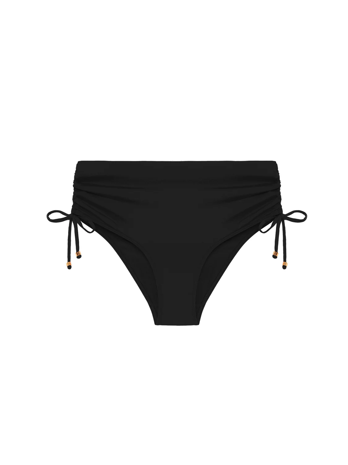 Culotte de bain taille haute - Noir – Image 6