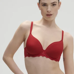 Soutien-gorge spacer décolleté plongeant - Rouge Tango