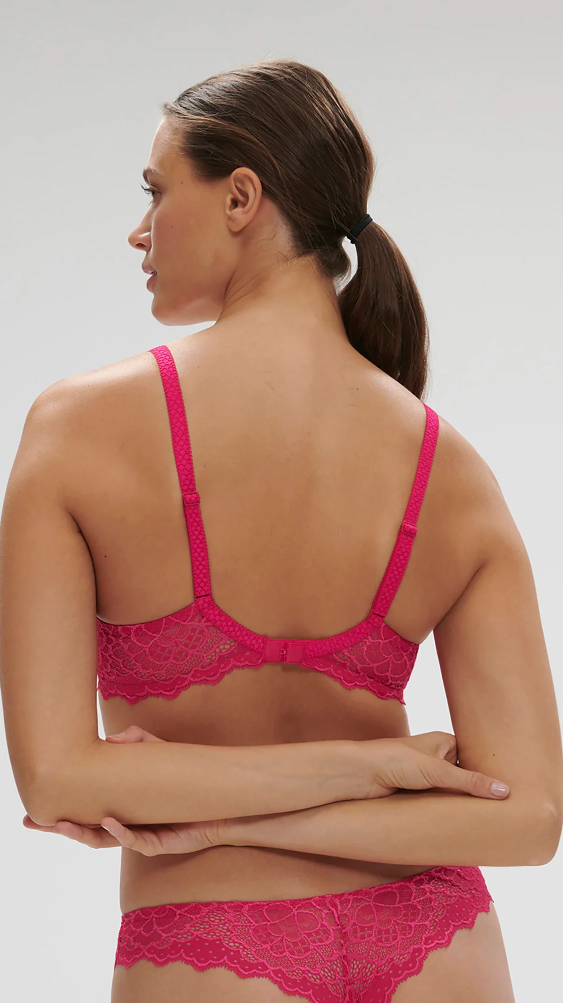 Soutien-gorge spacer décolleté plongeant - Rose Teaberry – Image 3