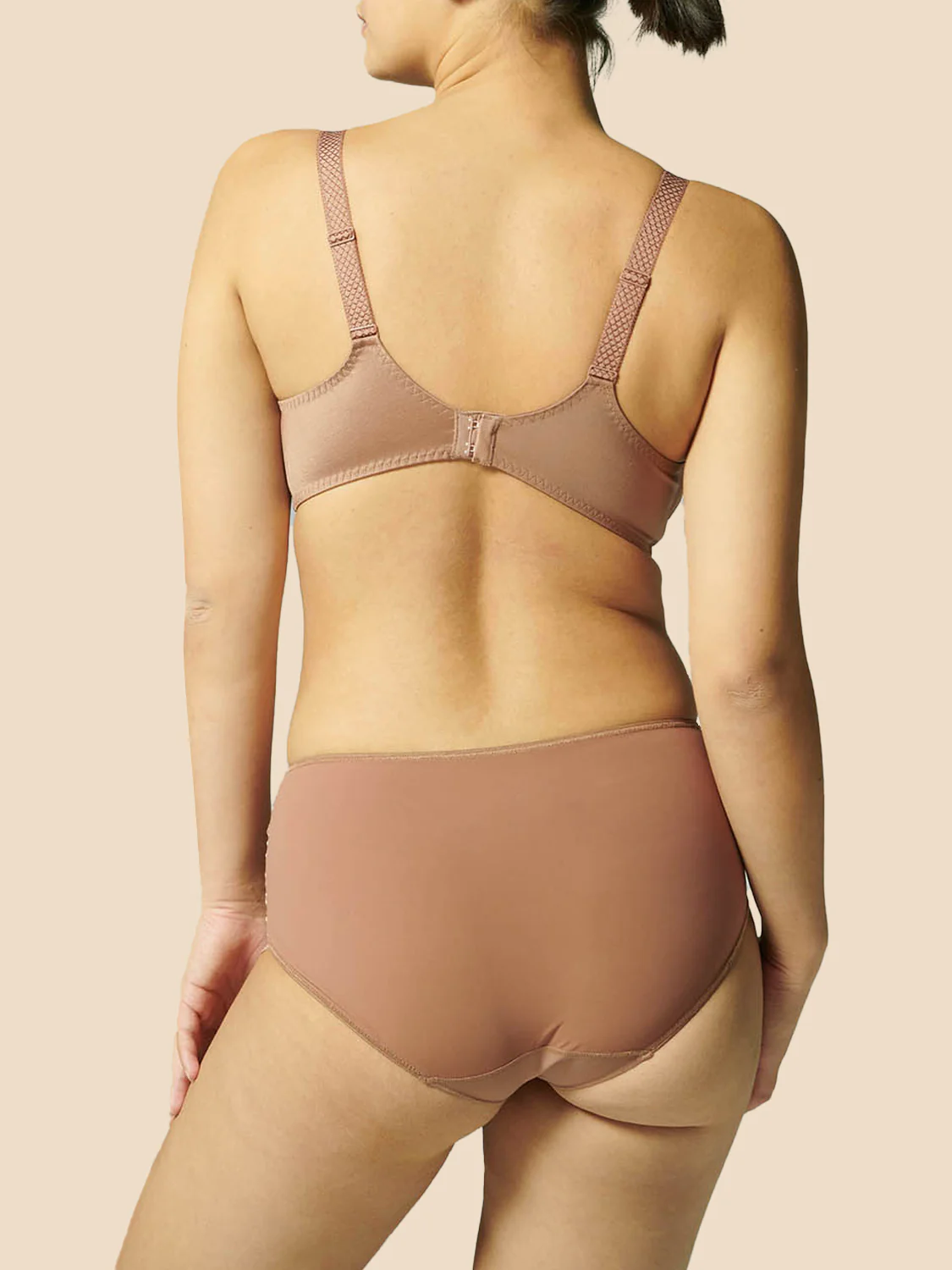 Soutien-gorge avec armatures emboîtant - Brun coco – Image 4