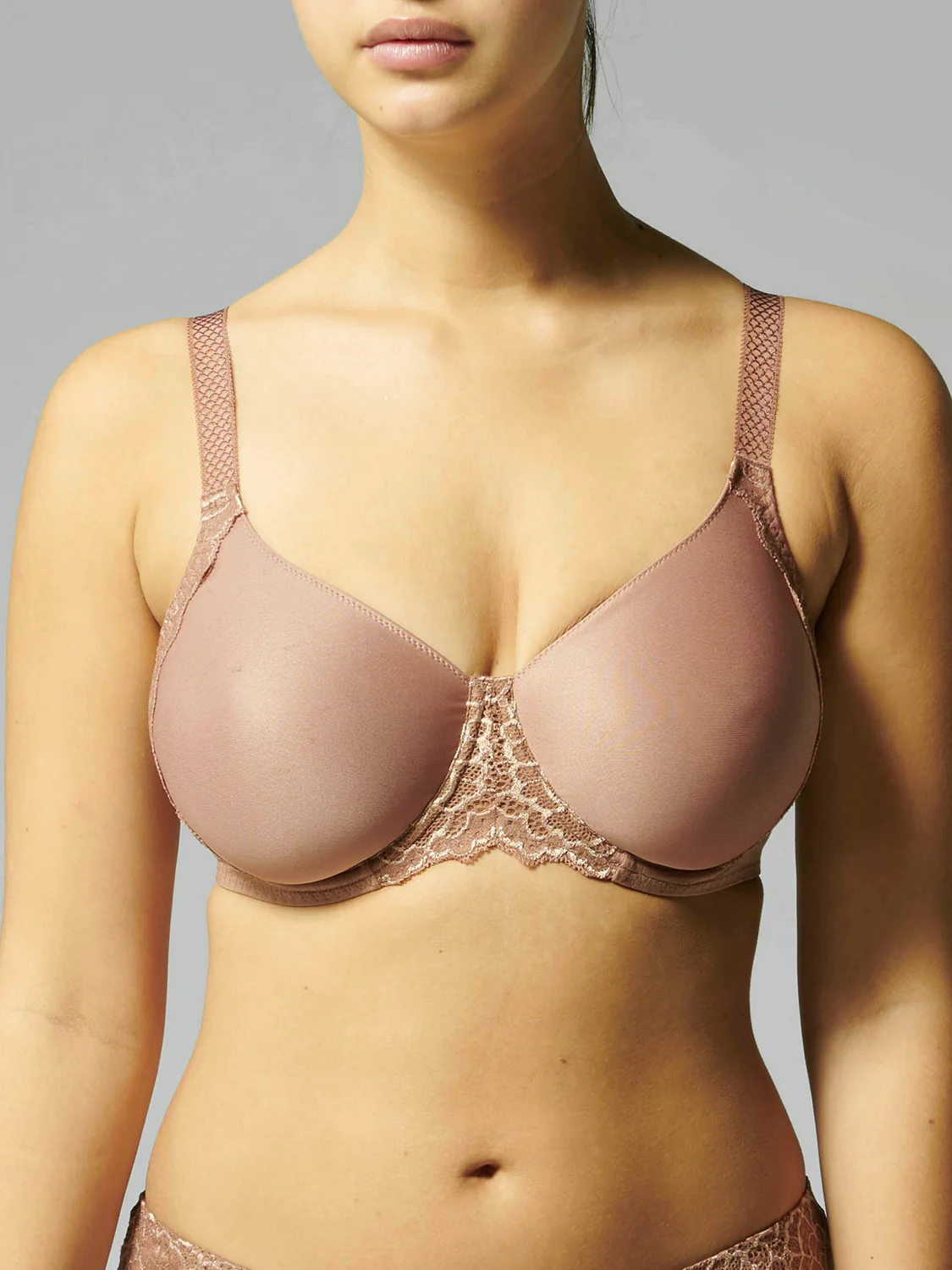 Soutien-gorge avec armatures moulé rigide - Brun coco – Image 4