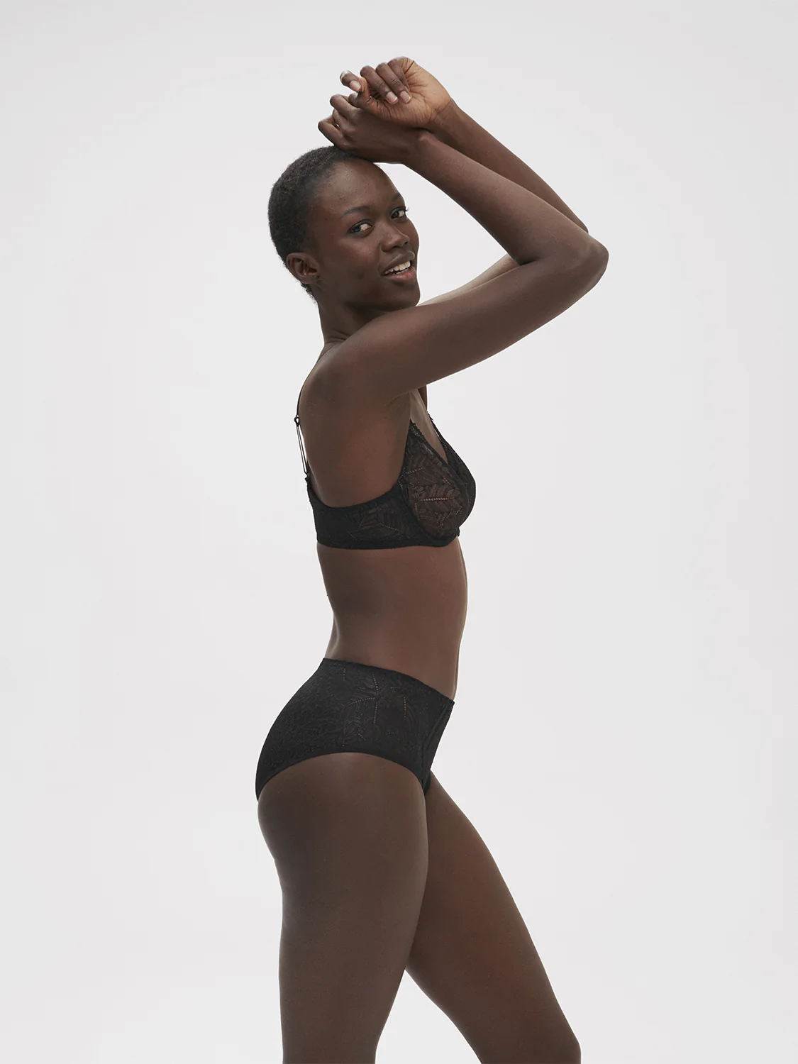 Culotte taille haute - Noir – Image 6