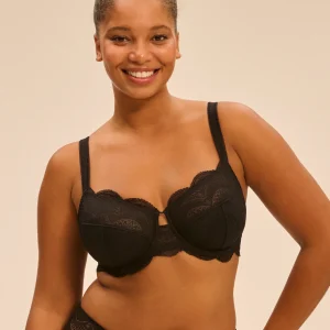 Soutien-gorge avec armatures emboitant - Noir