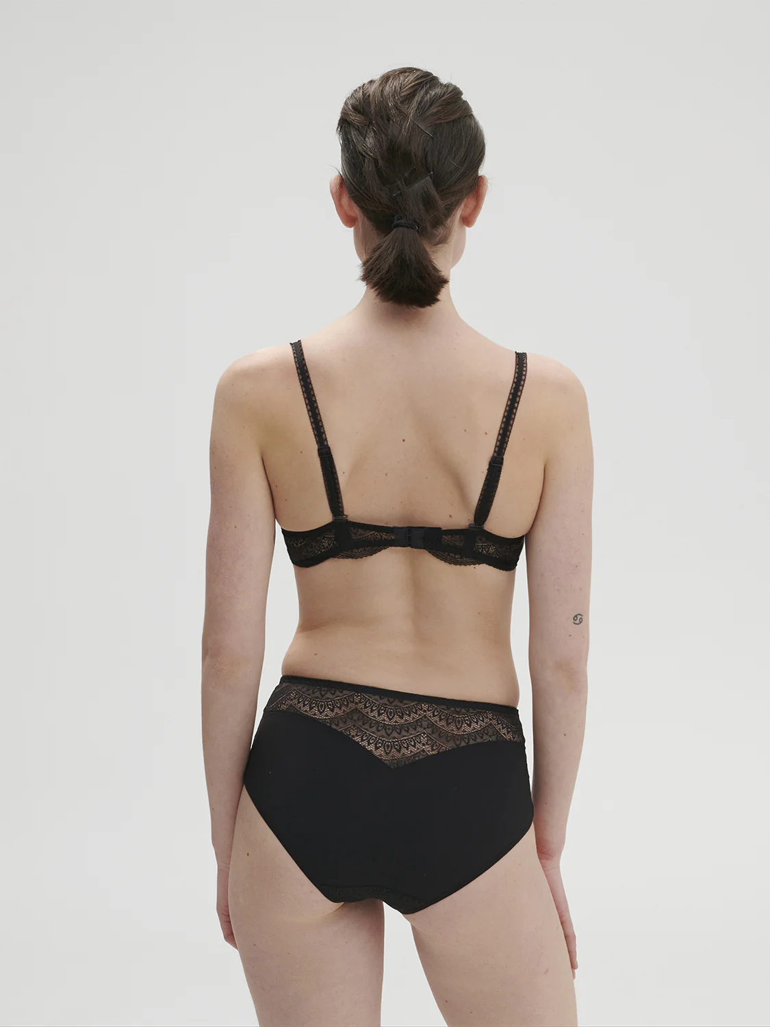 Culotte taille haute - Noir – Image 5