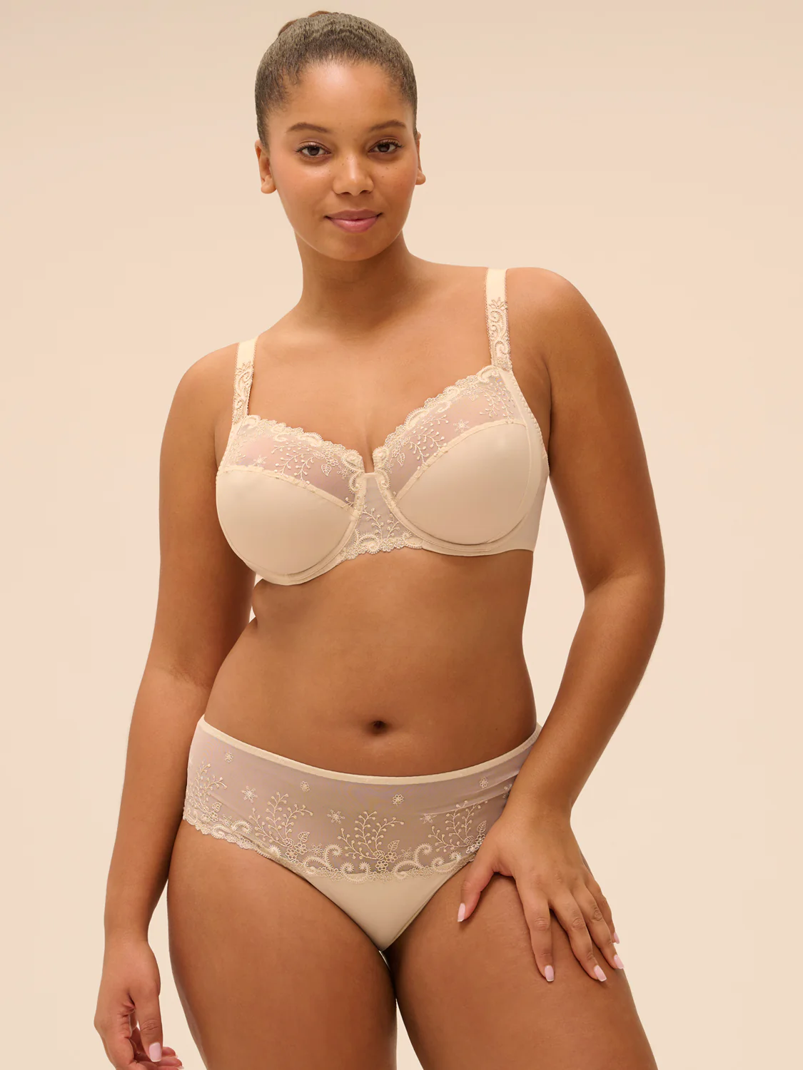 Soutien-gorge avec armatures emboitant - Beige Topaze – Image 6