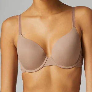 Soutien-gorge coque emboitante décolleté plongeant - Amaretto