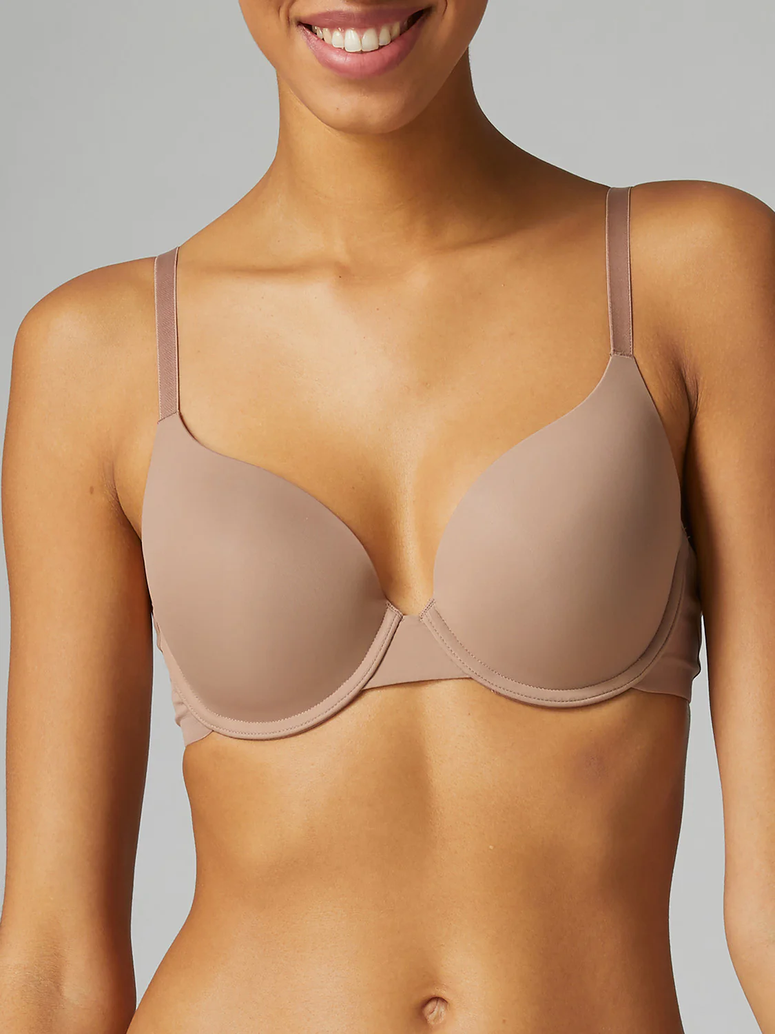 Soutien-gorge coque emboitante décolleté plongeant - Amaretto – Image 2