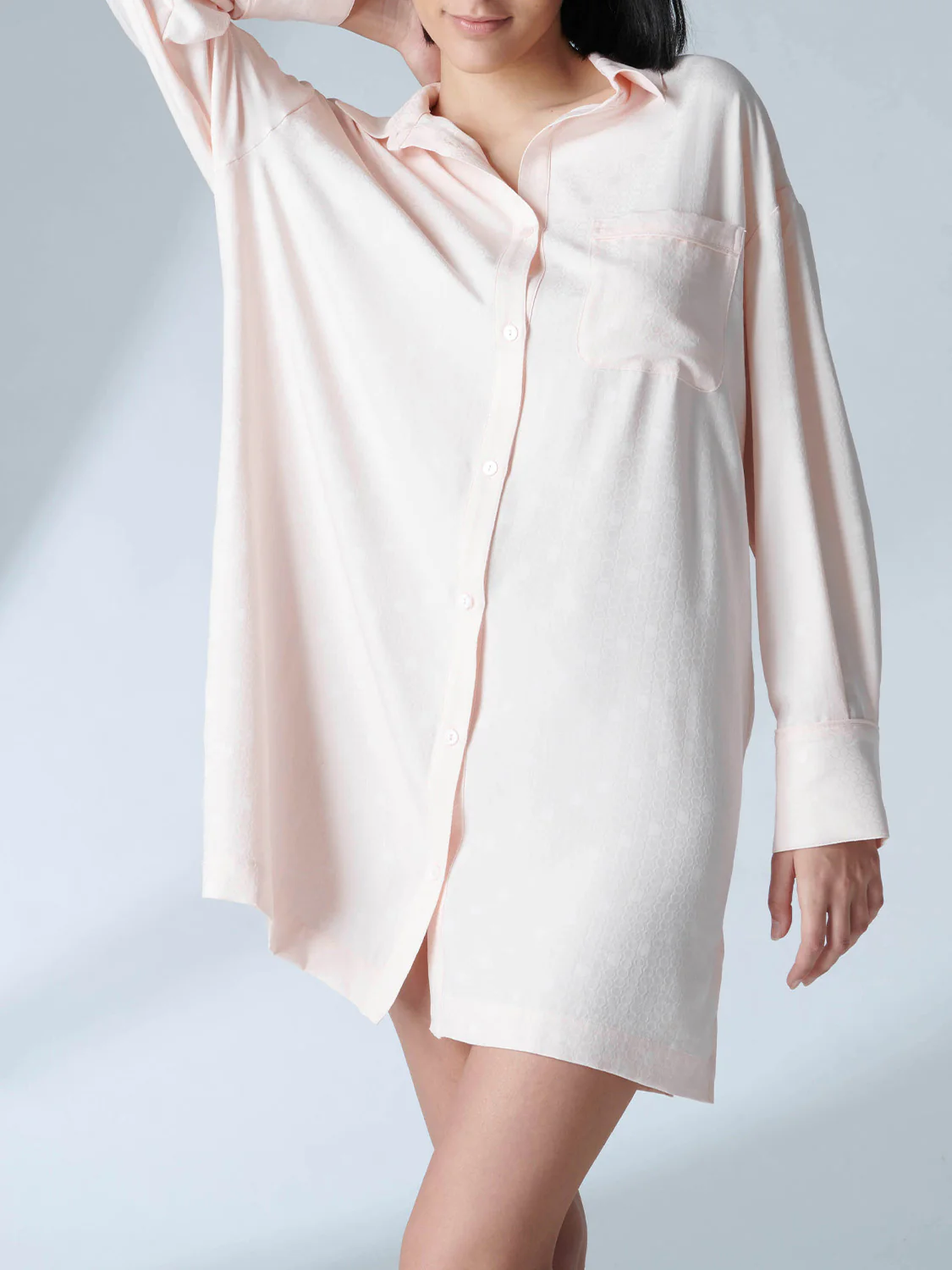 Nuisette manches longues - Rose pop – Image 3