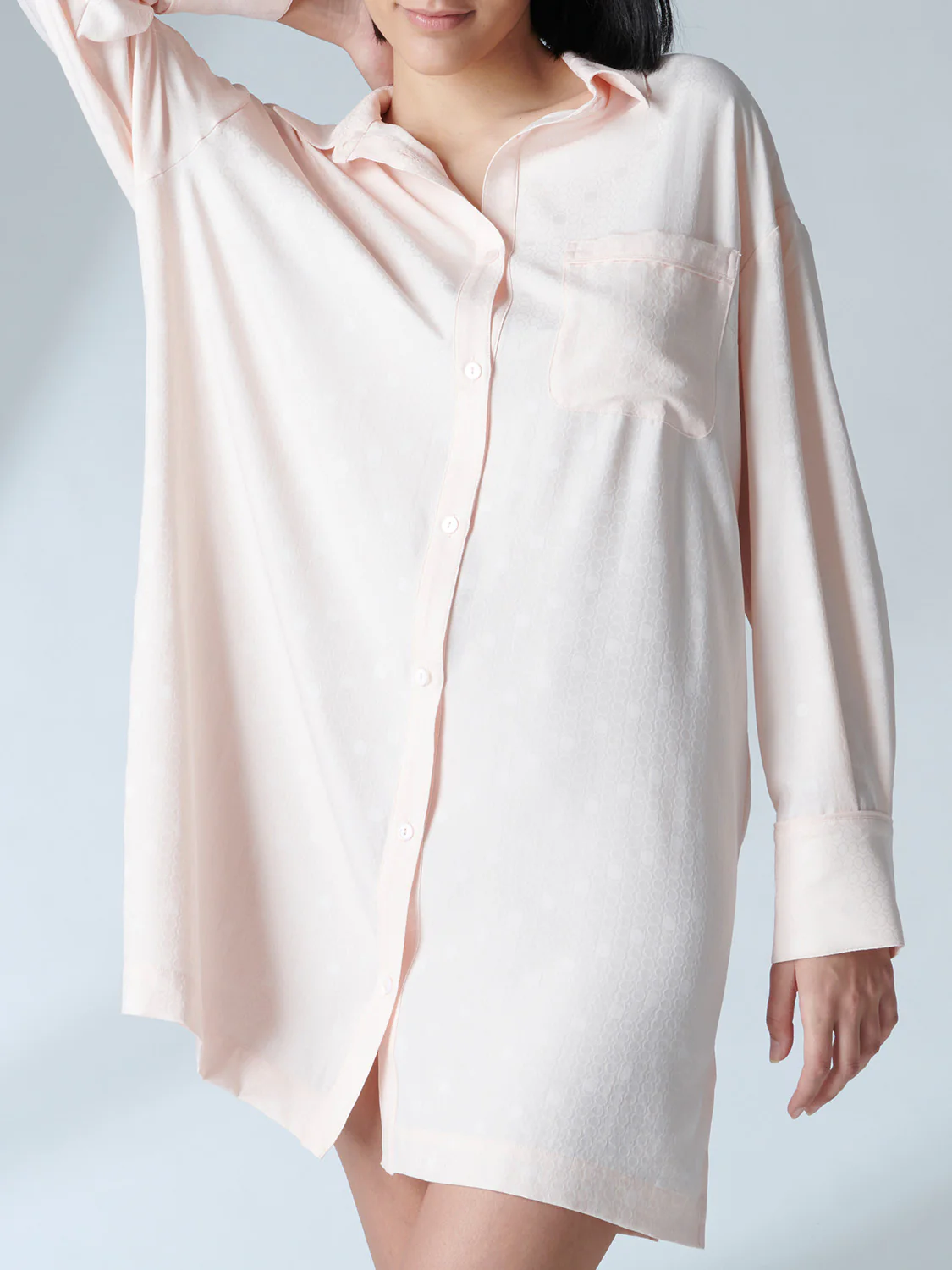 Nuisette manches longues - Rose pop – Image 4