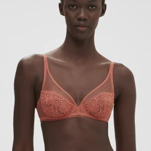Soutien-gorge avec armatures décolleté plongeant - Rose Texas