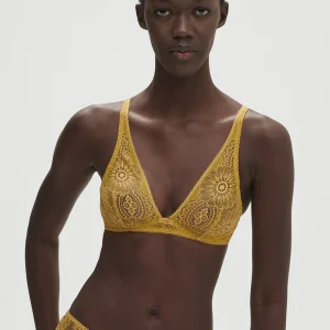 Soutien-gorge triangle sans-armatures - Golden Yellow
