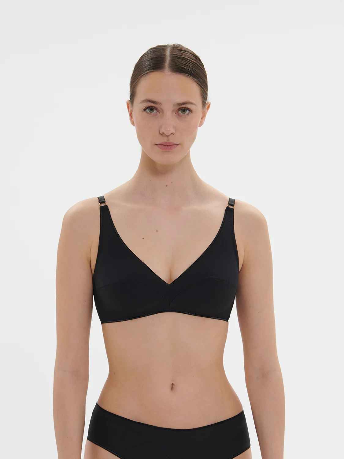 Soutien-gorge triangle sans-armatures - Noir – Image 2
