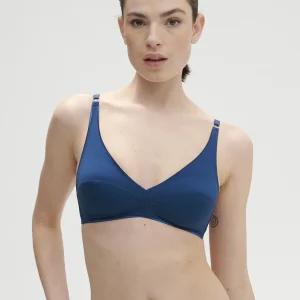 Soutien-gorge triangle sans-armatures - Bleu Poséidon