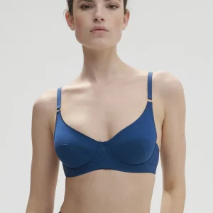 Soutien-gorge avec armatures décolleté - Bleu Poséidon