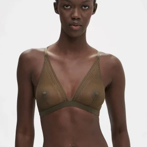 Soutien-gorge triangle sans-armatures - Vert Aventure