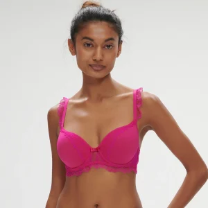 Soutien-gorge spacer décolleté plongeant - Rose Hibiscus
