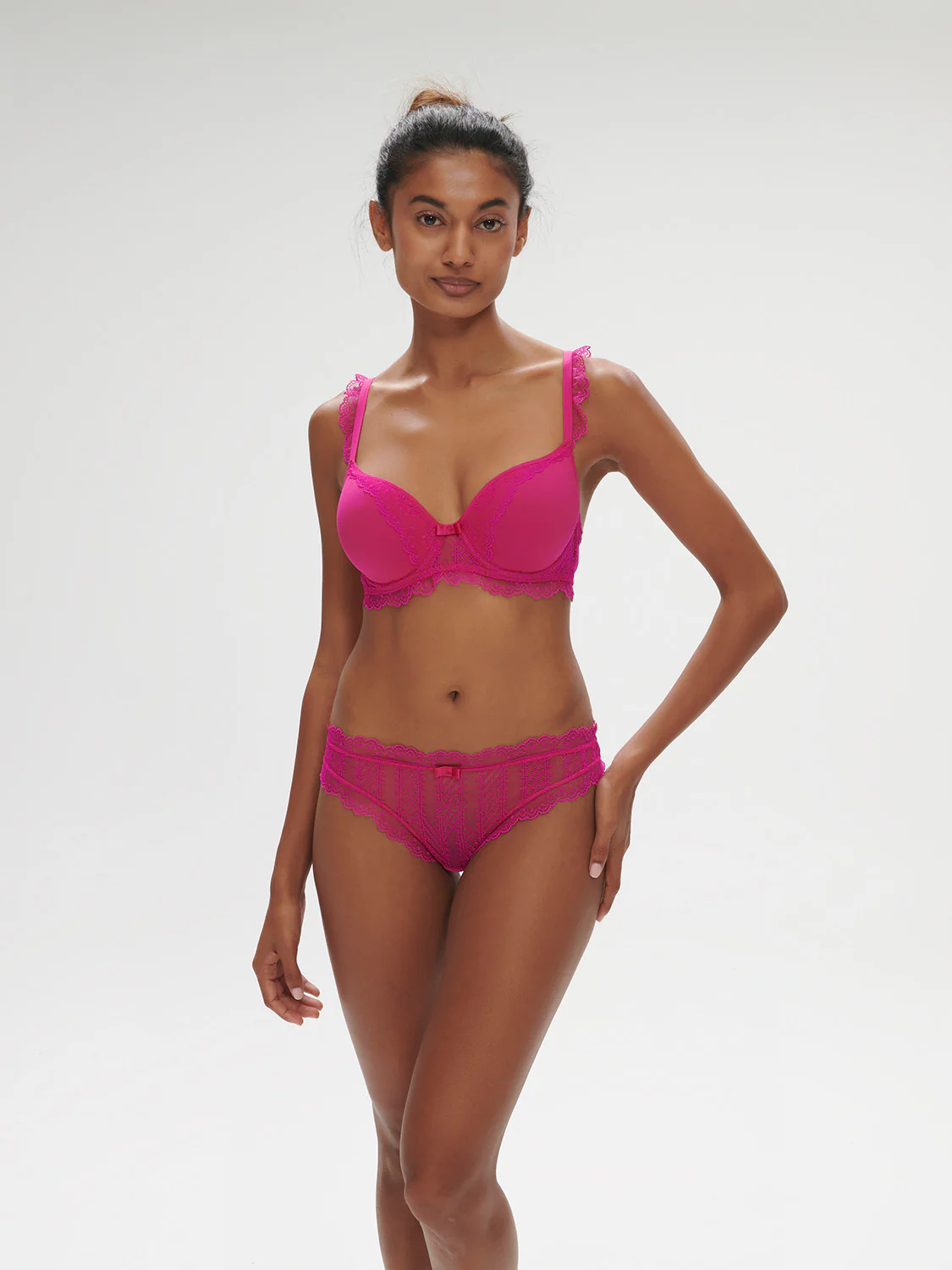 Soutien-gorge spacer décolleté plongeant - Rose Hibiscus – Image 5