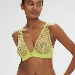 Soutien-gorge triangle avec armatures - Lime