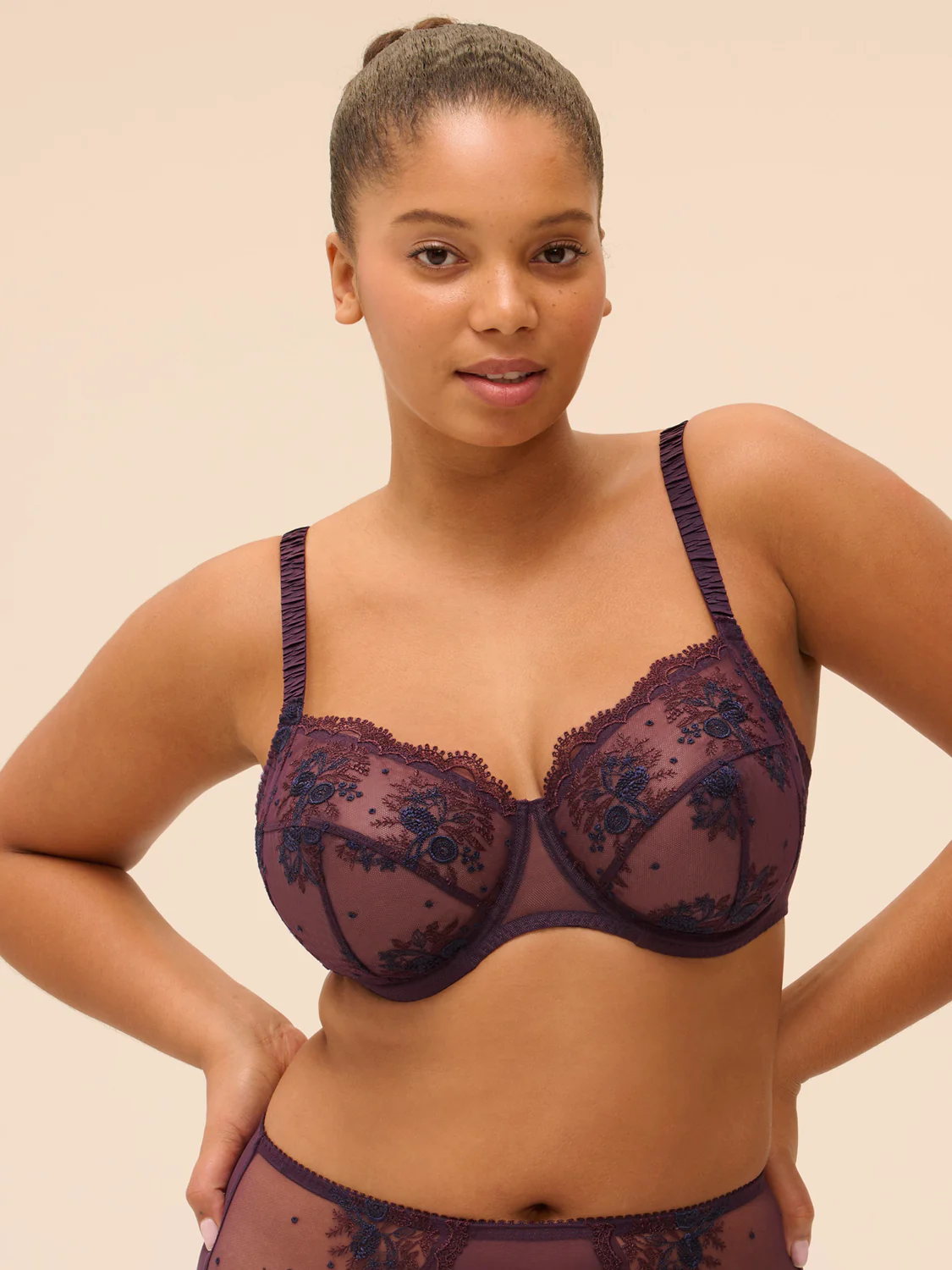 Soutien-gorge avec armatures emboitant - Figue – Image 2