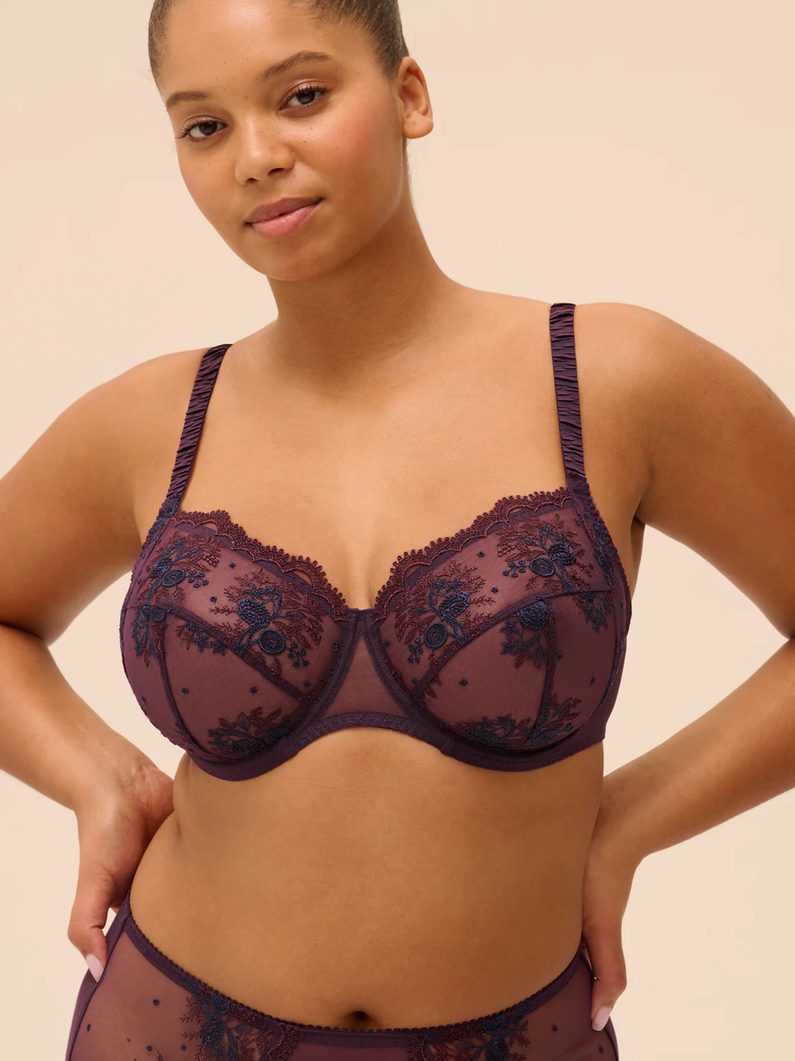 Soutien-gorge avec armatures emboitant - Figue – Image 3