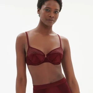 Soutien-gorge armatures - Rouge Obscur