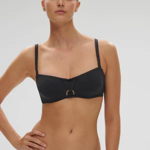 Haut de maillot de bain bandeau mousse avec armatures - Noir