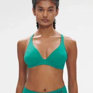 Haut de maillot de bain triangle avec armatures - Vert Waterfall