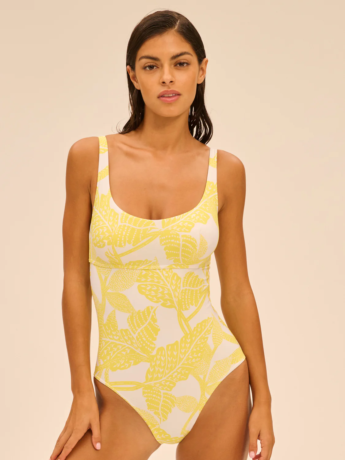 Maillot de bain 1 pièce de bain avec armatures - Imprimé Pluméria – Image 2