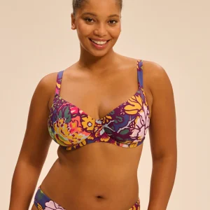 Haut de maillot de bain avec armatures - Imprimé Bloom