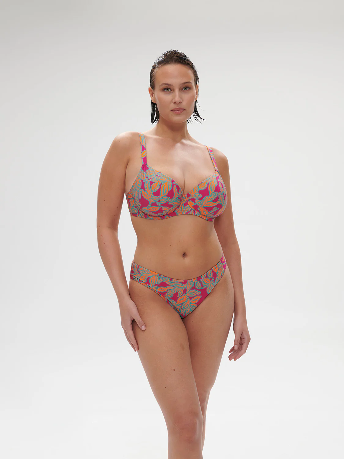 Haut de maillot de bain avec armatures - Imprimé Rose Ménara – Image 4
