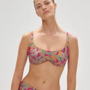 Brassière avec Armatures - Imprimé Rose Ménara