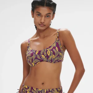 Brassière avec Armatures - Imprimé Violet Agadir