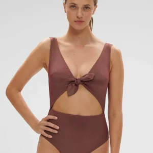 Maillot de bain 1 pièce sans armature - Lurex Dark Purple