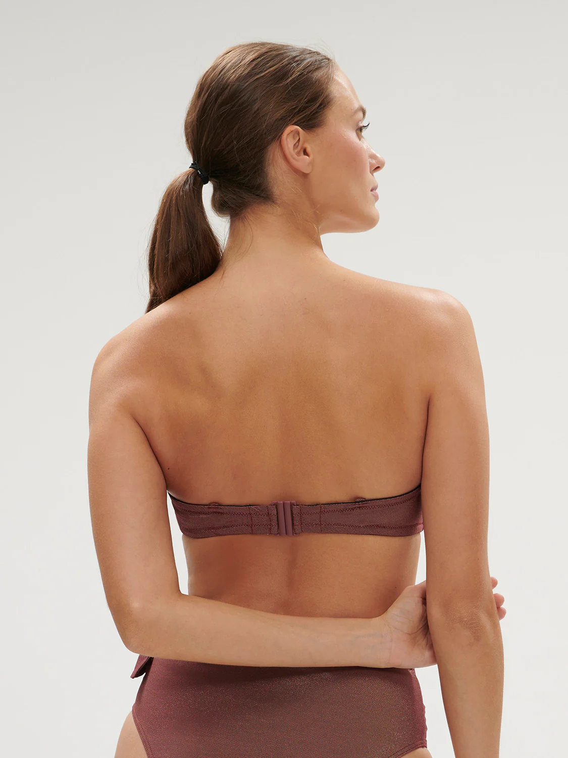 Bandeau souple - Lurex Dark Purple – Image 4