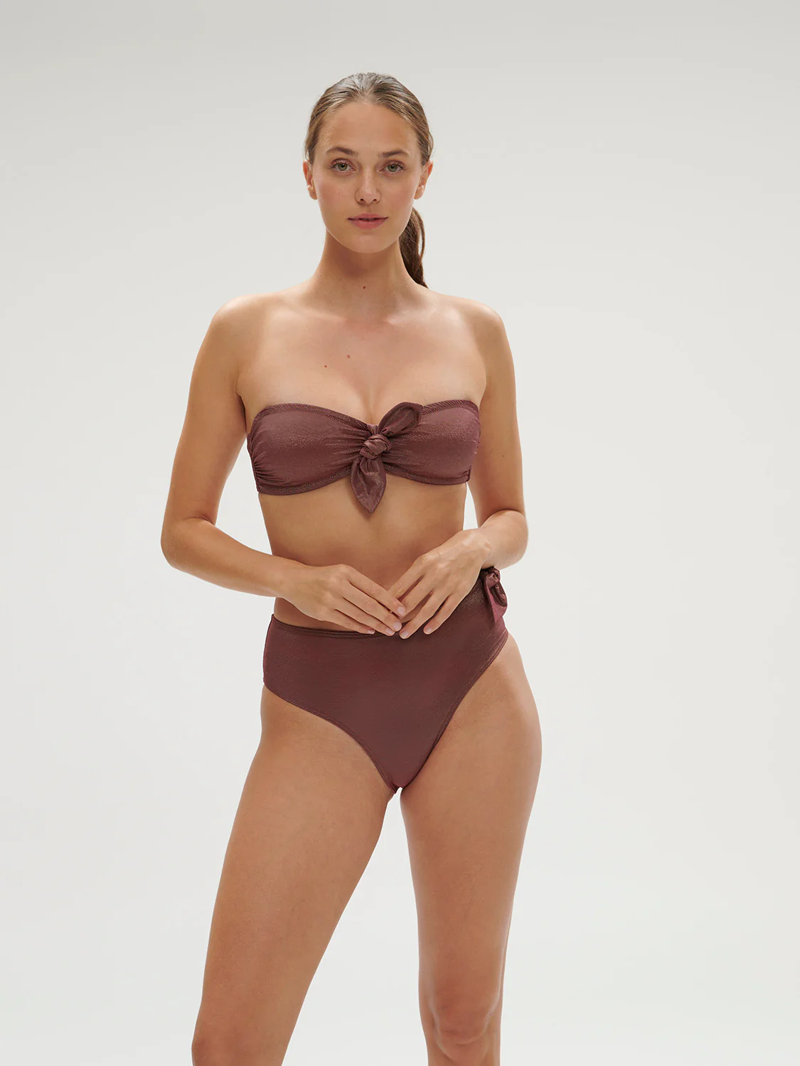 Bandeau souple - Lurex Dark Purple – Image 9