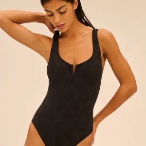 Maillot de bain 1 pièce sans armature - Noir