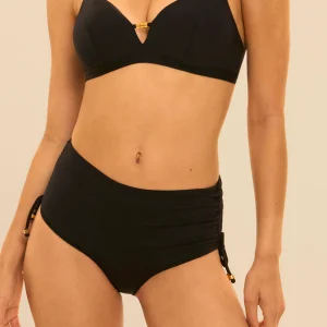 Culotte de bain taille haute - Noir