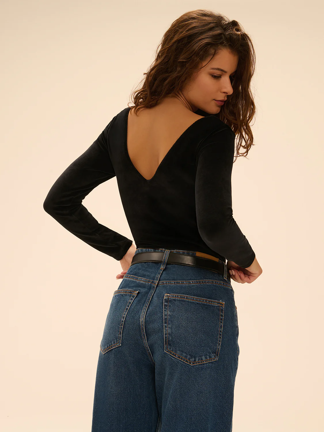 Body décolleté carré - Noir – Image 8