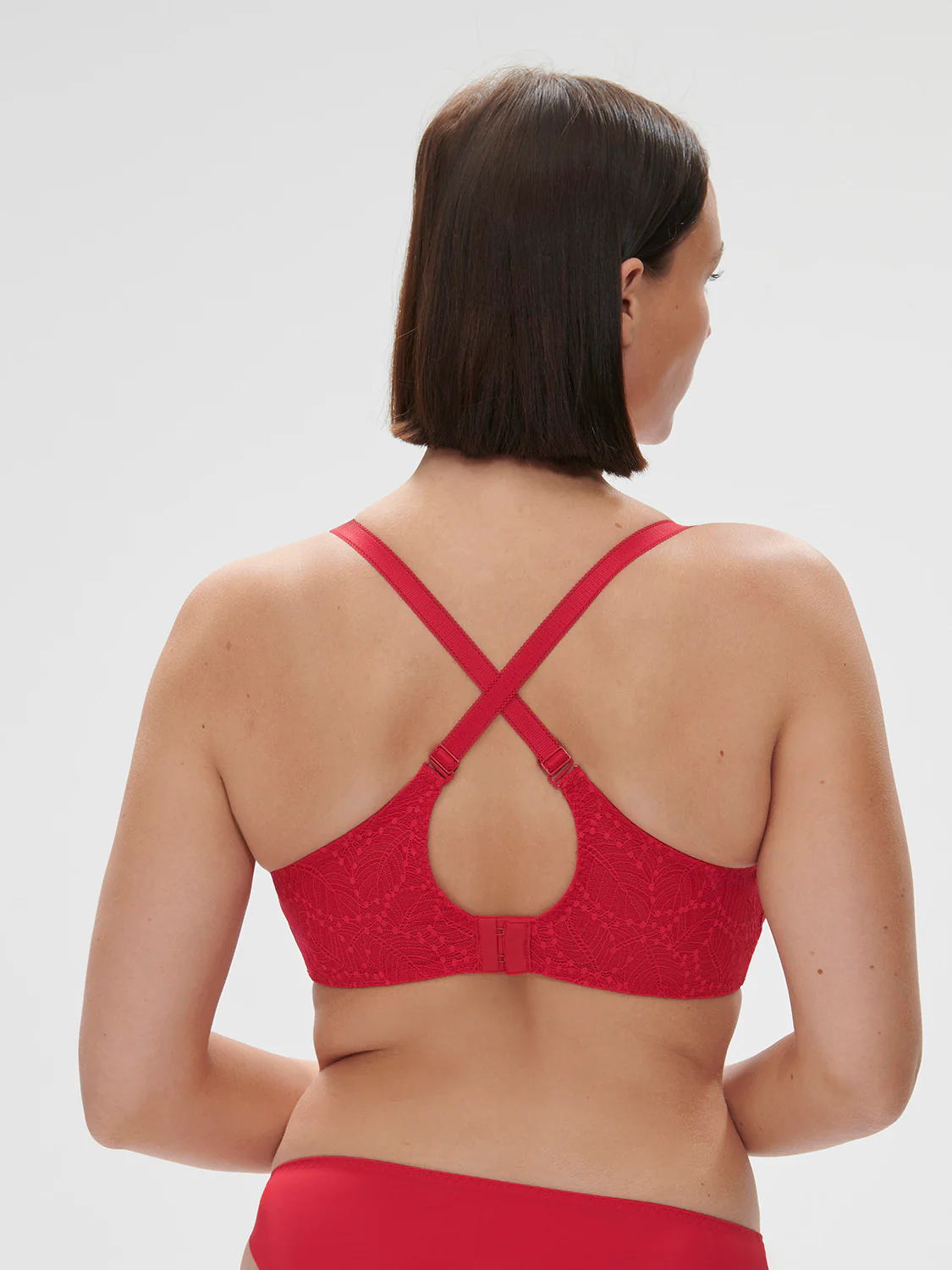 Soutien-gorge sans-armatures structuré - Rubis/rose – Image 9