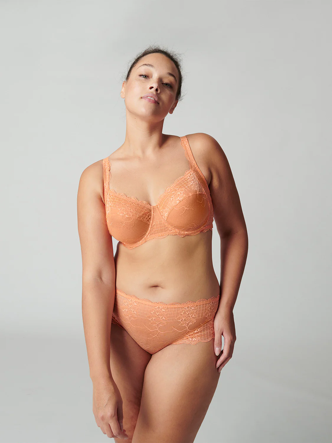 Soutien-gorge avec armatures décolleté carré - Abricot – Image 8