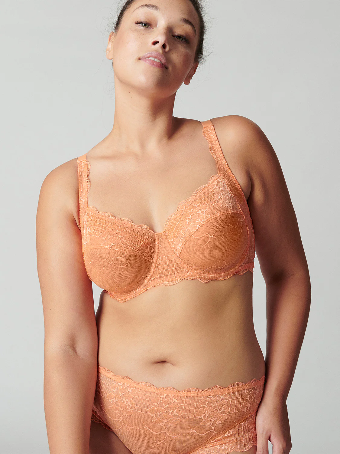 Soutien-gorge avec armatures décolleté carré - Abricot – Image 9