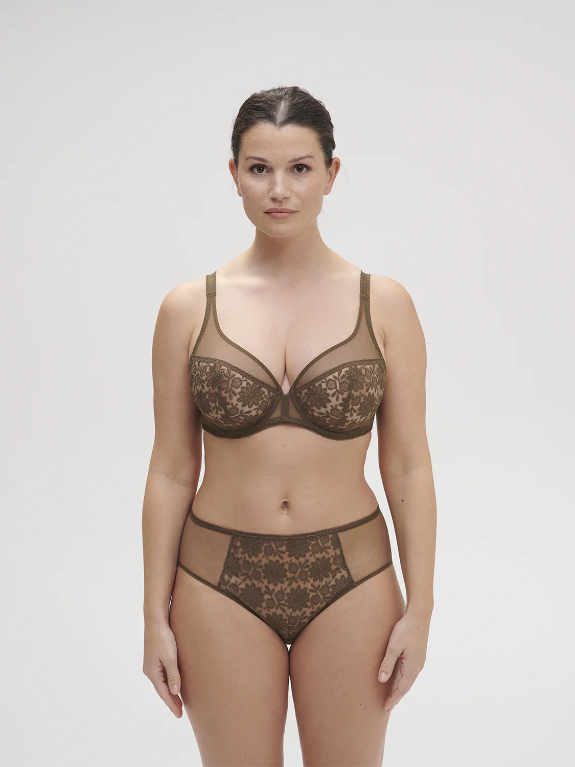 Soutien-gorge avec armatures décolleté plongeant - Vert Nomade – Image 9