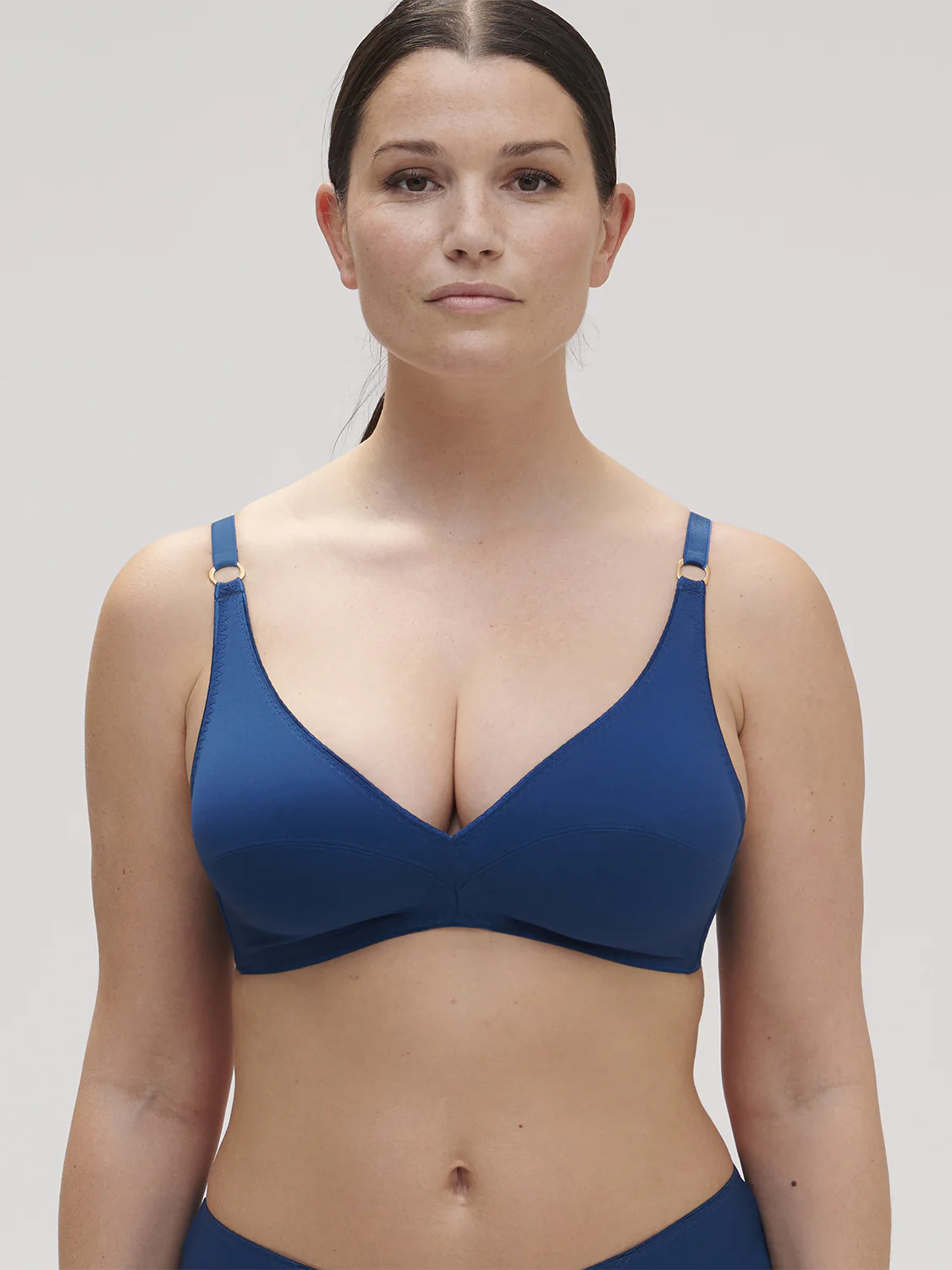 Soutien-gorge triangle sans-armatures - Bleu Poséidon – Image 8
