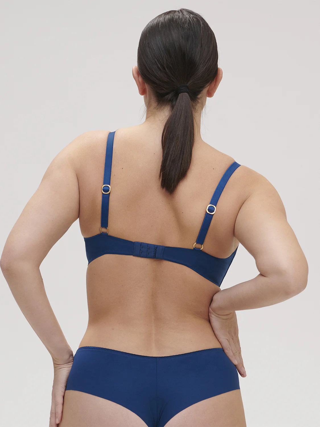 Soutien-gorge triangle sans-armatures - Bleu Poséidon – Image 9